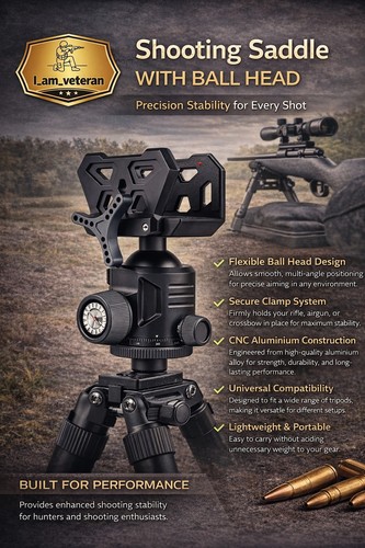 Hunting tripod ball head and - ball,